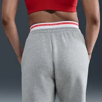 Nike Sportswear Phoenix Fleece женская С высокой Талией Sweatpants цвет серый