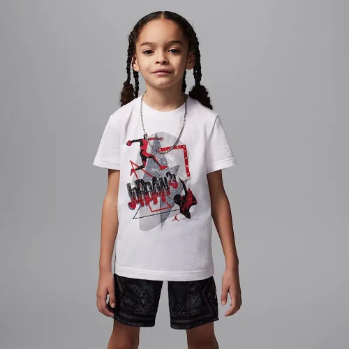 Nike Jordan Little детские 3Peat футболка цвет белый