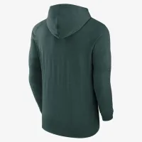 Athletics Authentic Collection мужские Nike Dri-FIT MLB Pullover Толстовка с капюшоном цвет зеленый