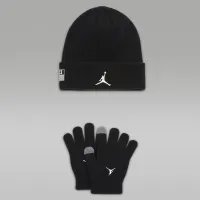 Nike Jordan Big детские 2-Piece 23 Jersey Beanie набор цвет черный