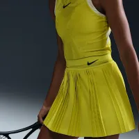 NikeCourt Slam женская Dri-FIT Tennis юбка цвет зеленый