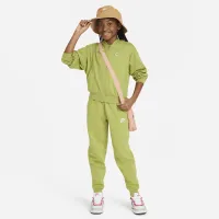 Nike Sportswear Big детские (Girls') Full-Zip Толстовка с капюшоном цвет зеленый