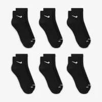 Nike Everyday Plus Cushioned тренувальні Ankle шкарпетки (6 пар) колір чорний