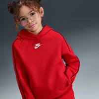 Nike Sportswear Club Fleece Big детские Hooded Tracksuit цвет красный