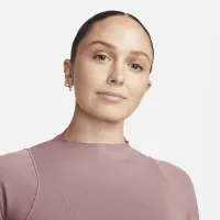 Nike Zenvy женская Dri-FIT Long-Sleeve Top цвет фиолетовый