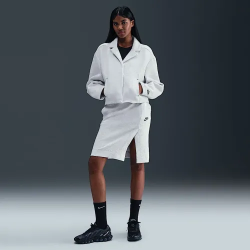 Nike Sportswear Tech Fleece жіноча Midi спідниця колір сірий