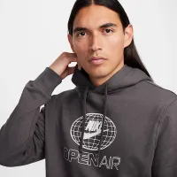 Nike Sportswear Club мужские Fleece Pullover Толстовка с капюшоном цвет коричневый