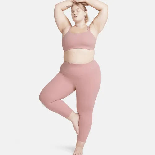 Nike Zenvy жіноча Gentle-Support З високою талією 7/8 лосіни (великі розміри) Pink