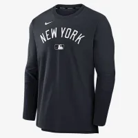 New York Yankees Authentic Collection Player чоловічі Nike Dri-FIT MLB Pullover світшот блакитний