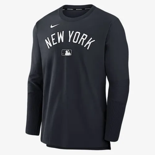 New York Yankees Authentic Collection Player чоловічі Nike Dri-FIT MLB Pullover світшот блакитний