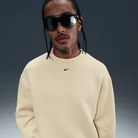 Nike Tech чоловічі Fleece Crew колір коричневий