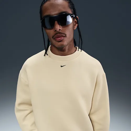Nike Tech мужские Fleece Crew цвет коричневый