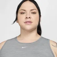 Nike Pro жіноча Dri-FIT Cropped Tank Top (великі розміри) колір сірий