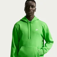 Nike Club чоловічі Pullover Fleece Толстовка з капюшоном колір зелений