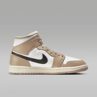 Nike Air Jordan 1 Mid жіноча Кросівки колір білий