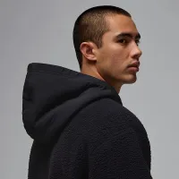 Nike Jordan Flight чоловічі High-Pile Fleece Pullover Толстовка з капюшоном колір чорний