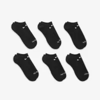 Nike Everyday Plus Cushioned тренувальні No-Show шкарпетки (6 пар) колір чорний