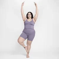 Nike Alate женская Light-Support Padded Sports Bra Tank Top (большие размеры) цвет фиолетовый