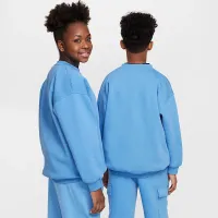 Nike Sportswear Club Fleece Big детские оверсайз свитшот синий