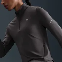 Nike Swift жіноча Dri-FIT UV 1/4-Zip Running Top колір сірий