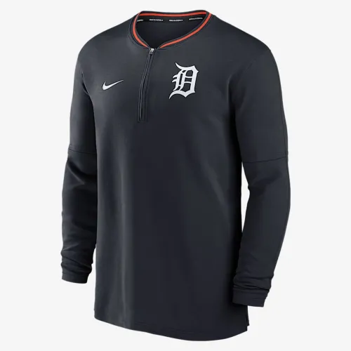 Detroit Tigers Authentic Collection мужские Nike Dri-FIT MLB 1/2-Zip Long-Sleeve Top синий