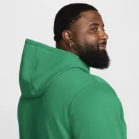 Nike Club Fleece мужские French Terry Pullover Толстовка с капюшоном цвет зеленый