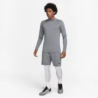Nike Pro мужские Dri-FIT Warm Long-Sleeve Fitness Mock цвет серый