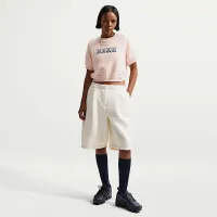 Nike Sportswear жіноча Loose Short-Sleeve French Terry Crew-Neck світшот колір білий