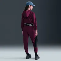 Nike Pro Fleece Big дитячі (Girls') Dri-FIT Full-Zip Толстовка з капюшоном колір червоний