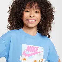 Nike Sportswear Big детские (Girls') футболка синий