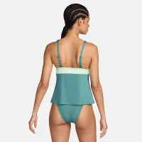 Nike Swim Essential женская V-Neck Tankini Top цвет зеленый