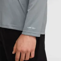 Nike Essential мужские Long-Sleeve Hydroguard Swim Shirt цвет серый