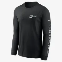 Las Vegas Raiders All Out чоловічі Nike NFL Long-Sleeve футболка колір чорний