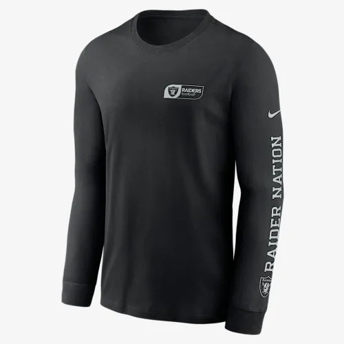 Las Vegas Raiders All Out чоловічі Nike NFL Long-Sleeve футболка колір чорний
