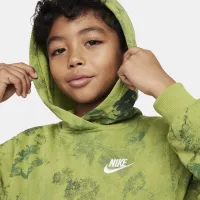 Nike Sportswear Club Fleece Big детские Pullover Толстовка с капюшоном цвет зеленый