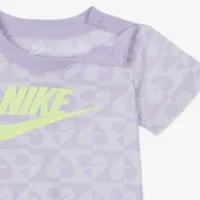 Nike Sweet Swoosh Baby (0-9M) Romper цвет фиолетовый