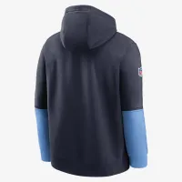 Tennessee Titans Sideline Team Issue Club мужские Nike NFL Pullover Толстовка с капюшоном синий
