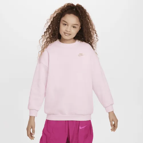 Nike Sportswear Club Fleece Big детские оверсайз свитшот Pink