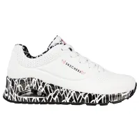 Кроссовки Женские Skechers UNO LOVING LOVE (155506-WBK)