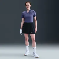 Nike Tour жіноча Dri-FIT Short-Sleeve Blade Jacquard для гольфу Polo колір фіолетовий