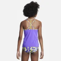 Nike Big дитячі (Girls') T-Crossback Tankini комплект колір фіолетовий