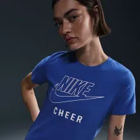 Nike Swoosh женская Cheer футболка синий