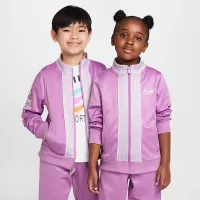 Nike Dri-FIT E1D1 Little дитячі Tracksuit колір фіолетовий