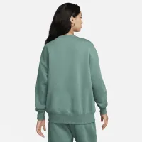Nike Sportswear Phoenix Fleece женская оверсайз Crew-Neck свитшот цвет зеленый