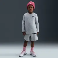 Nike Tech Fleece Little дитячі 2-Piece шорти комплект колір сірий