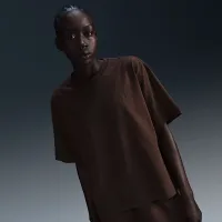 Nike Sportswear женская Boxy футболка цвет коричневый
