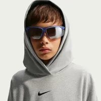 Nike Pro Big дитячі (для хлопчиків) Dri-FIT Fleece Pullover Толстовка з капюшоном колір сірий