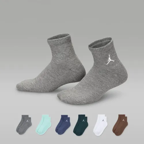 Nike Jordan Everyday Essentials Big дитячі Ankle шкарпетки (6 пар) колір зелений