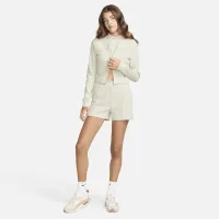 Nike Sportswear Chill Rib женская Slim Full-Zip Cardigan цвет коричневый
