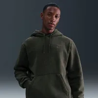 Nike Sportswear Club мужские Washed Fleece Толстовка с капюшоном цвет зеленый